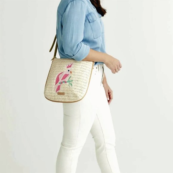 Vera Bradley Straw Crossbody Bag - Super Cute & Fun! NWT - Picture 6 of 6